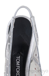 PVC Crystal Slingback Heels