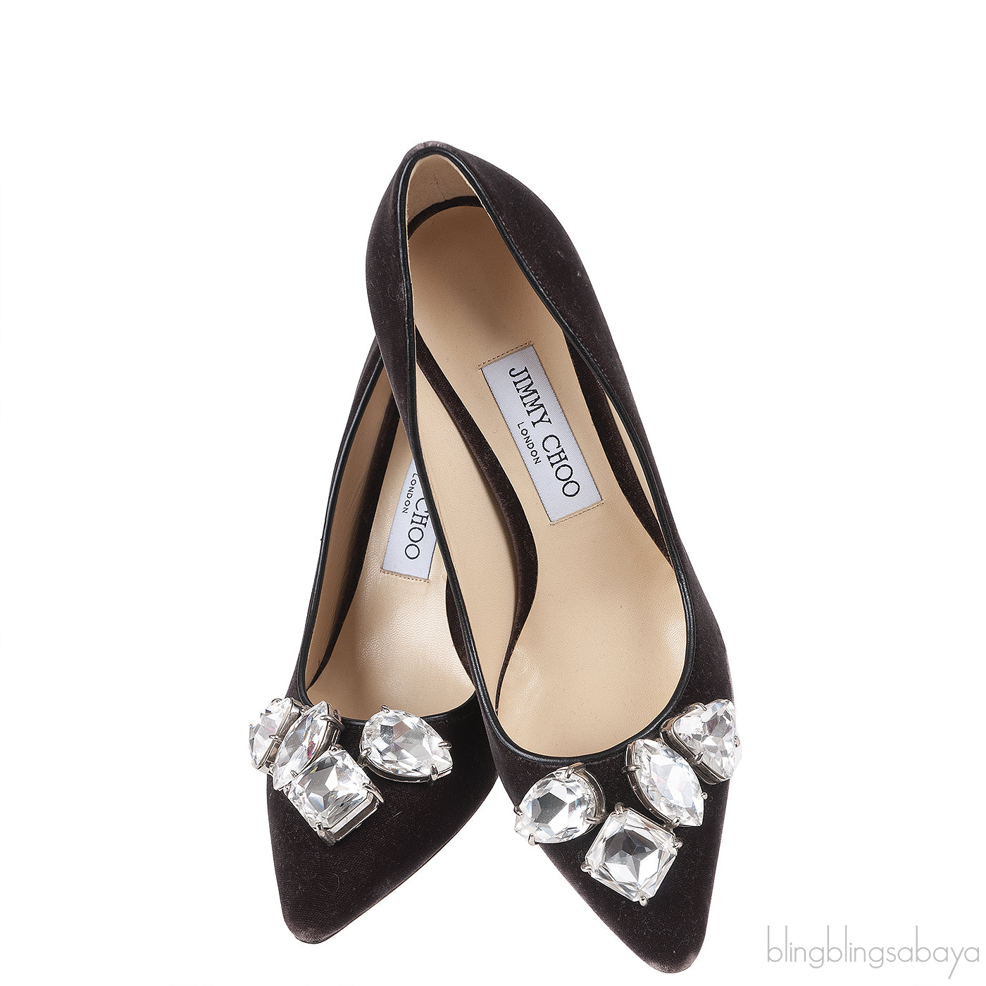 Jimmy Choo Marvel Dark Mink Brown Velvet Heels