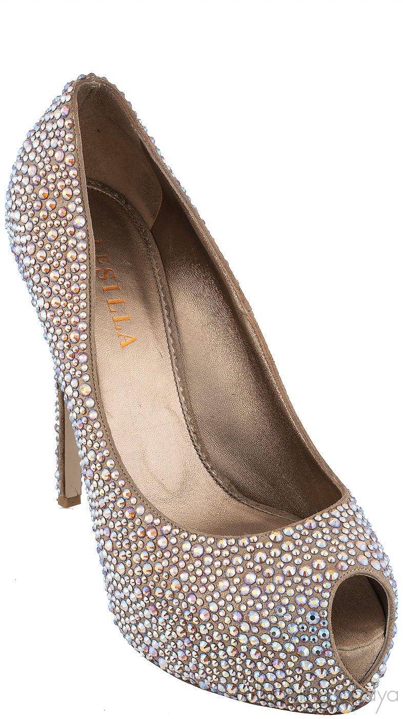 Crystal Embellished Pump