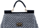 Miss Sicily Metallic Crochet Flap Bag