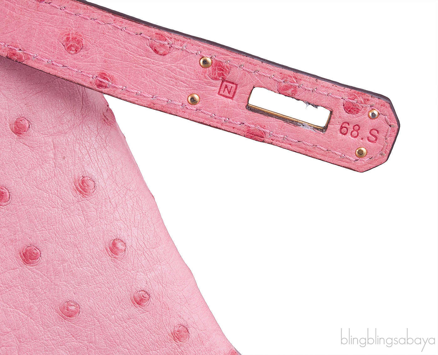 Birkin 35 Light Pink Ostrich GHW