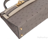 HSS Kelly 20 Ostrich Gris Tourterelle Toffe GHW