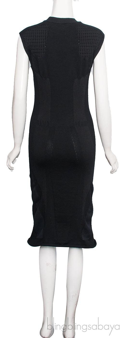Black Tech Knit Dress