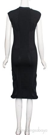 Black Tech Knit Dress