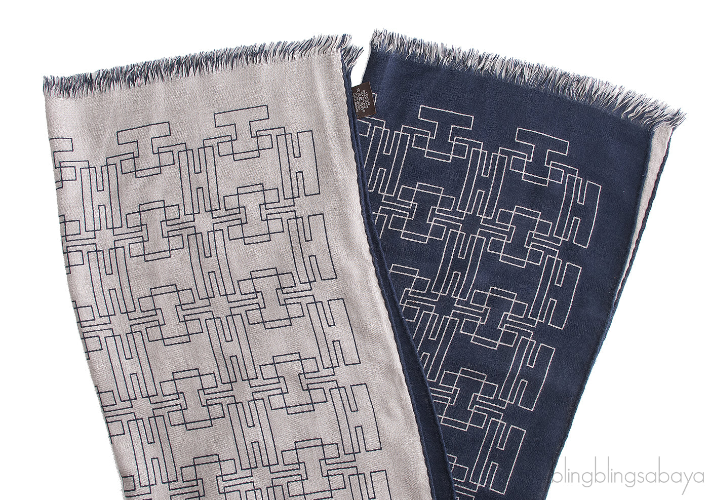 Reversible H Print Shawl