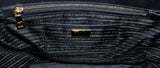 Black Saffiano Double Zip Large Tote