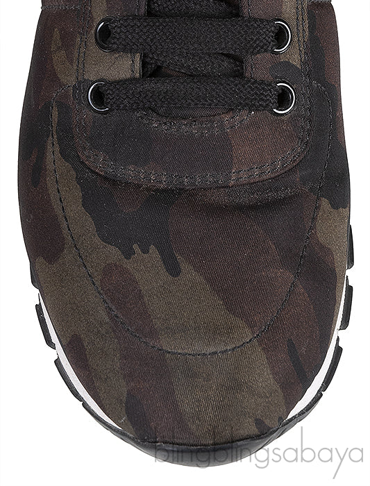 Camouflage Nylon Sneakers
