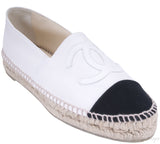 CC White & Black Espadrille