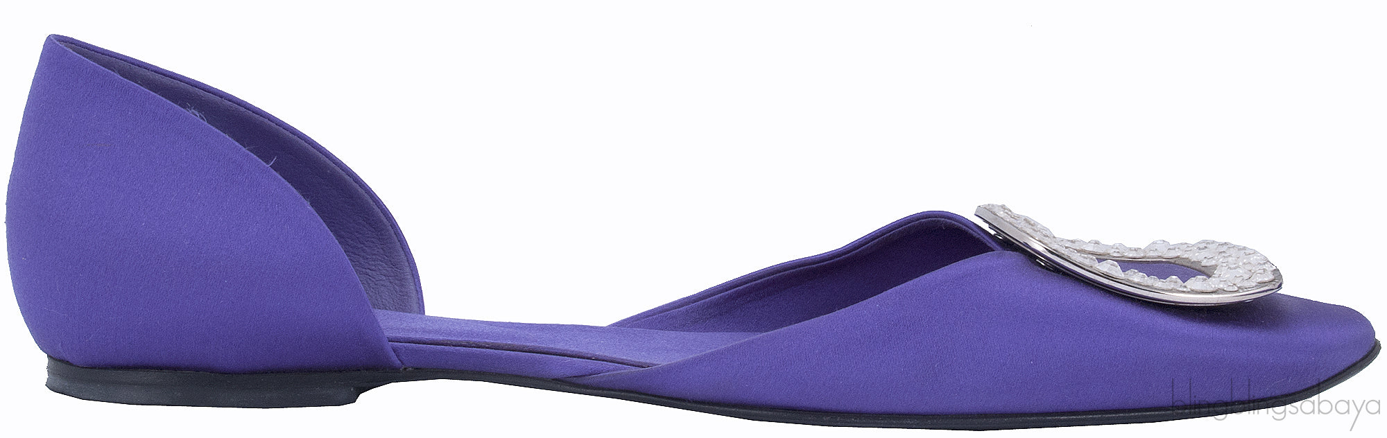 10 MM Purple Swarovski Flat
