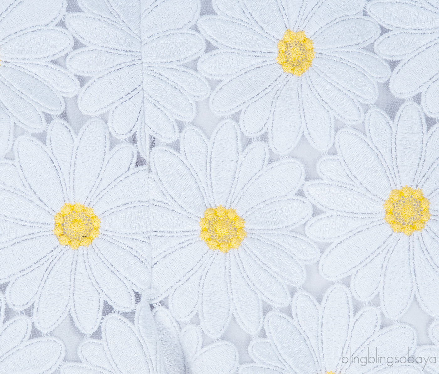 White Daisy Applique Shorts