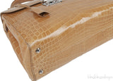 Brown Crocodile Large Handbag