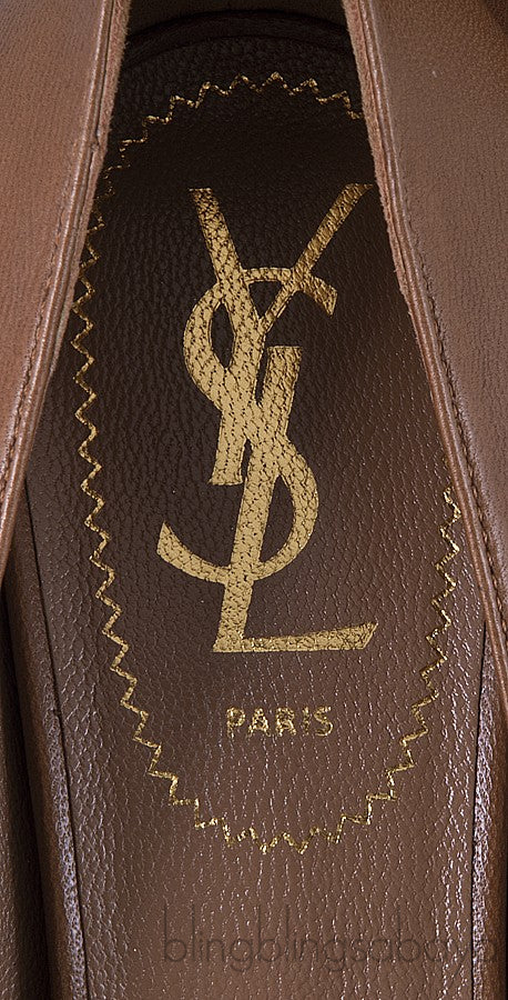 Brown Tribtoo Leather Pump