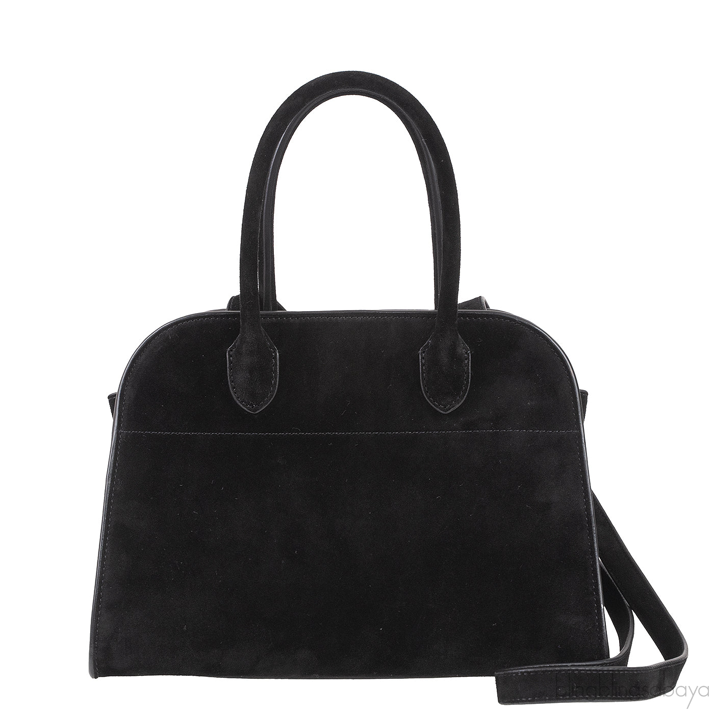 Soft Margaux 10 Black Suede Leather Bag
