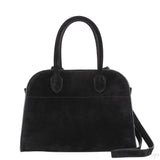 Soft Margaux 10 Black Suede Leather Bag