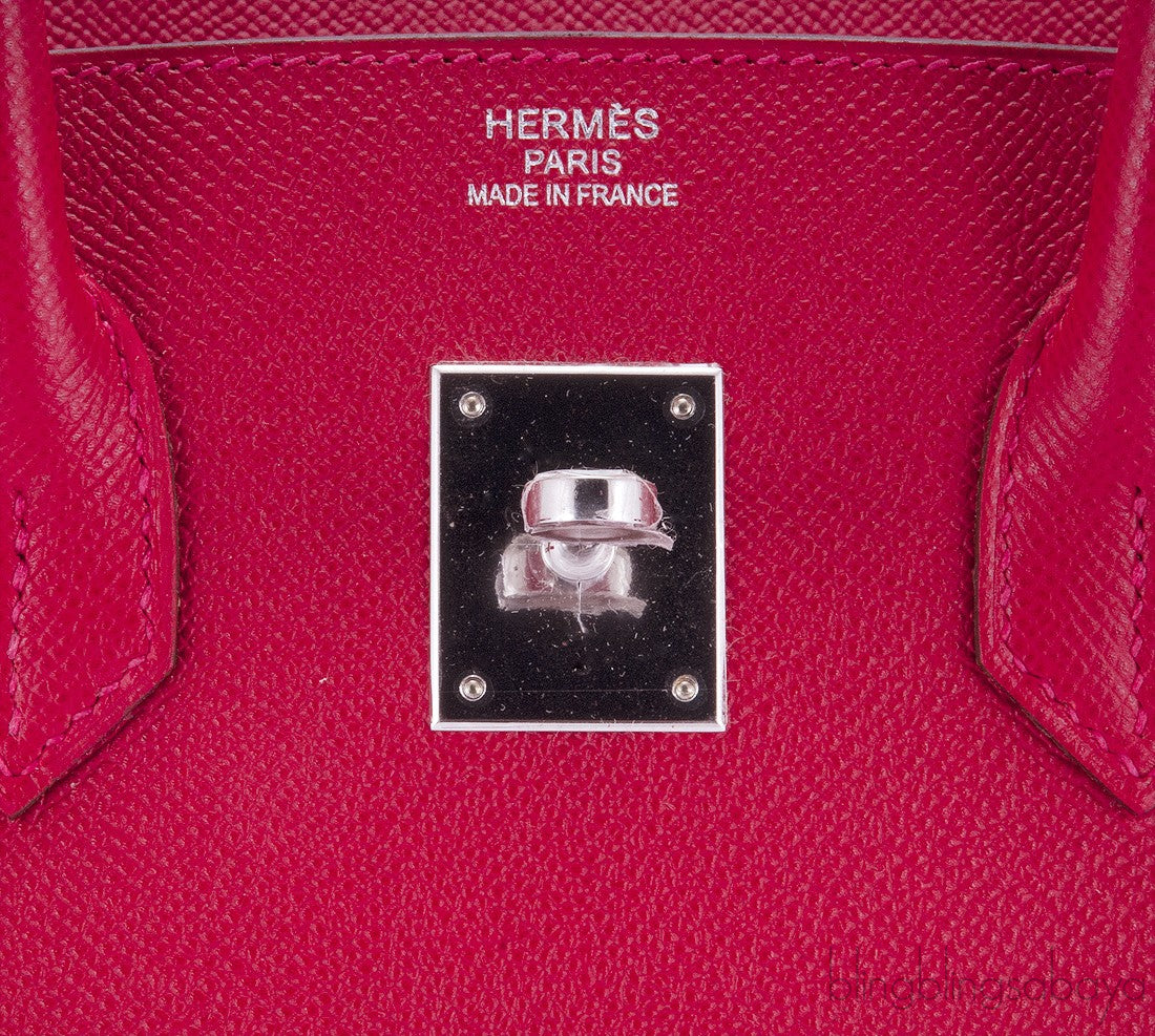 Birkin 35 Red Casaque Epsom