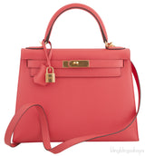 Kelly 28 Rose Jaipur Sellier GHW