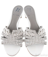 Galaxy White Heeled Sandals