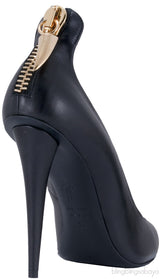 Black Ester Zipper Pumps