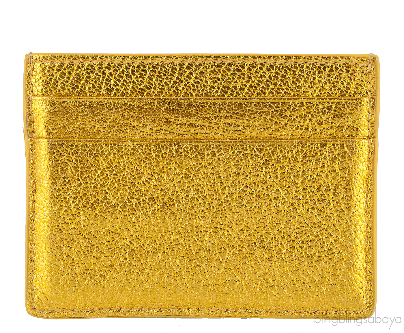 Metallic Gold Card Holder