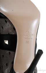 Lace Net Peep Toe Bootie