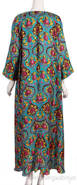 Muumuu Printed Silk Maxi Dress