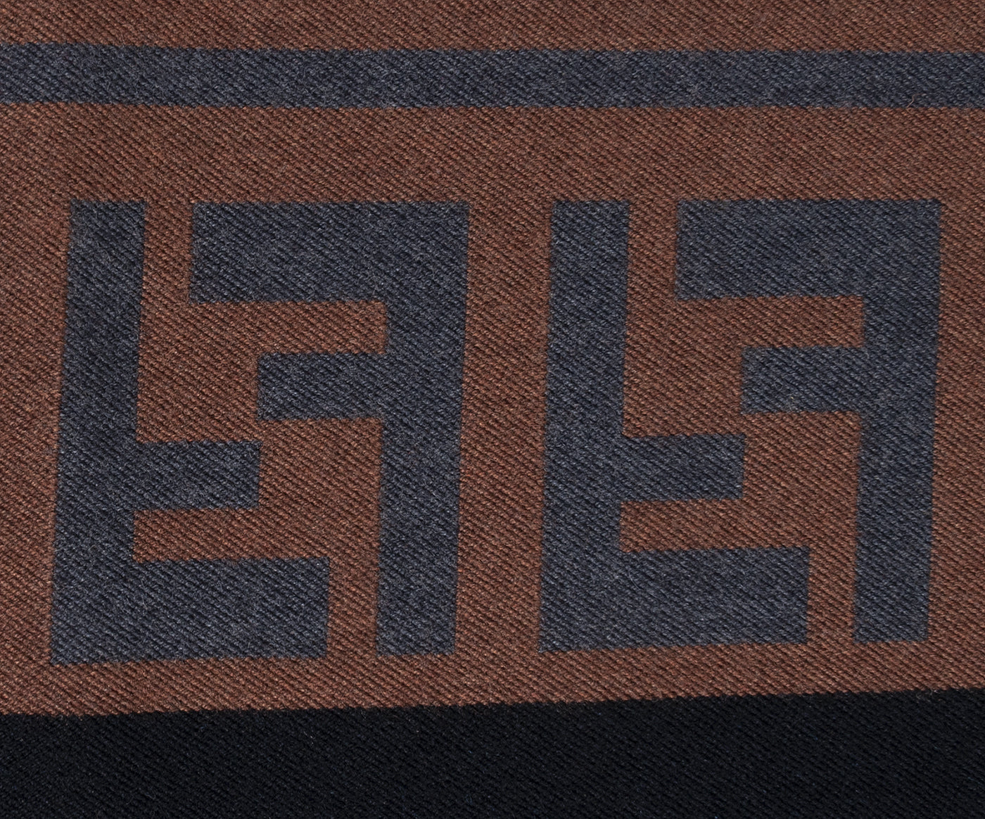 Fendi Multicolor FF Pattern Wool Poncho