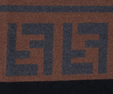 Fendi Multicolor FF Pattern Wool Poncho