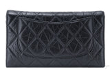 2.55 Trifold Long Black Wallet