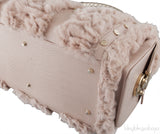Blush Pink Fur Madonna Handbag
