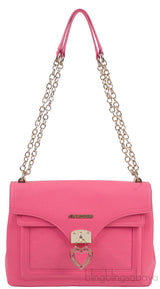 Pink Flap Shoulder Bag