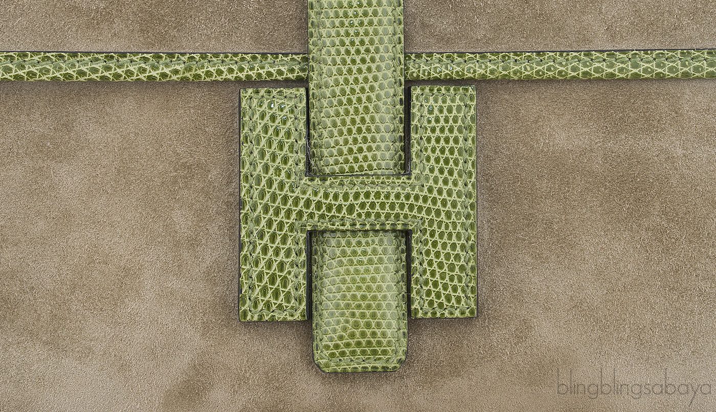 Jige Elan Clutch Suede / Lizard