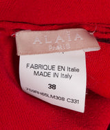 Red Layered Knit Sleeveless Dress