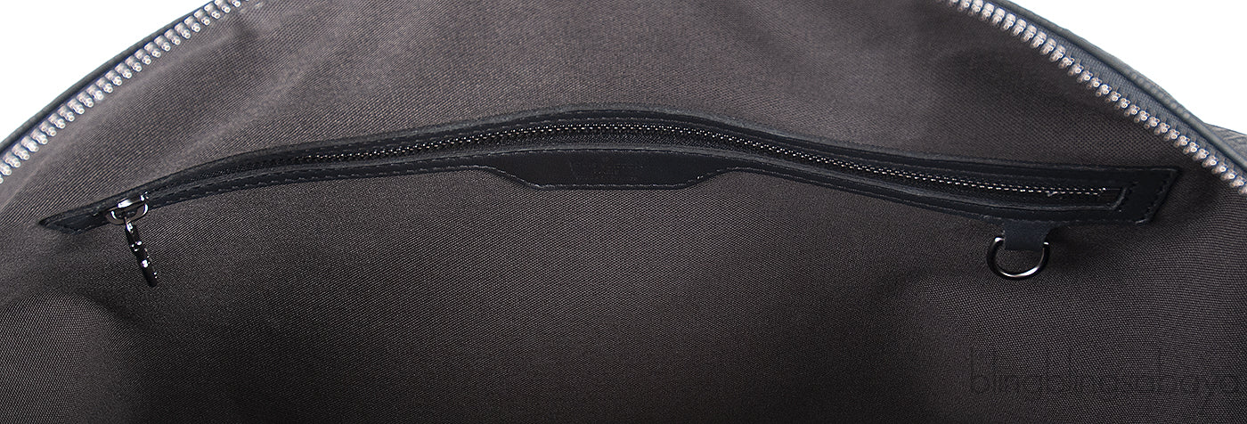 Louis Vuitton Black Damier Infini Leather Keepall Bandouliere 55 Bag