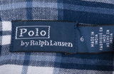 Blue Check Print Shirt Dress