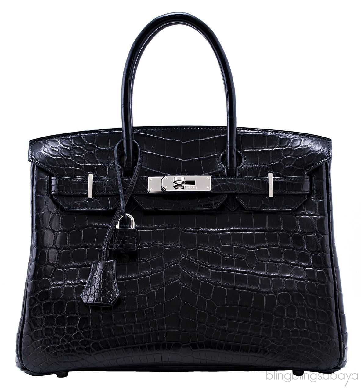 Birkin 30 Black Matte Nilo Croco
