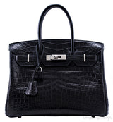 Birkin 30 Black Matte Nilo Croco
