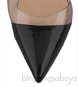 Nude & Black Plexi Pumps