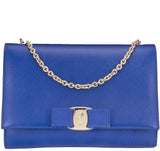 Blue Ginny Mini Leather Shoulder Bag
