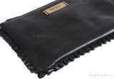 Nina Ricci Black Pleated Trim Clutch