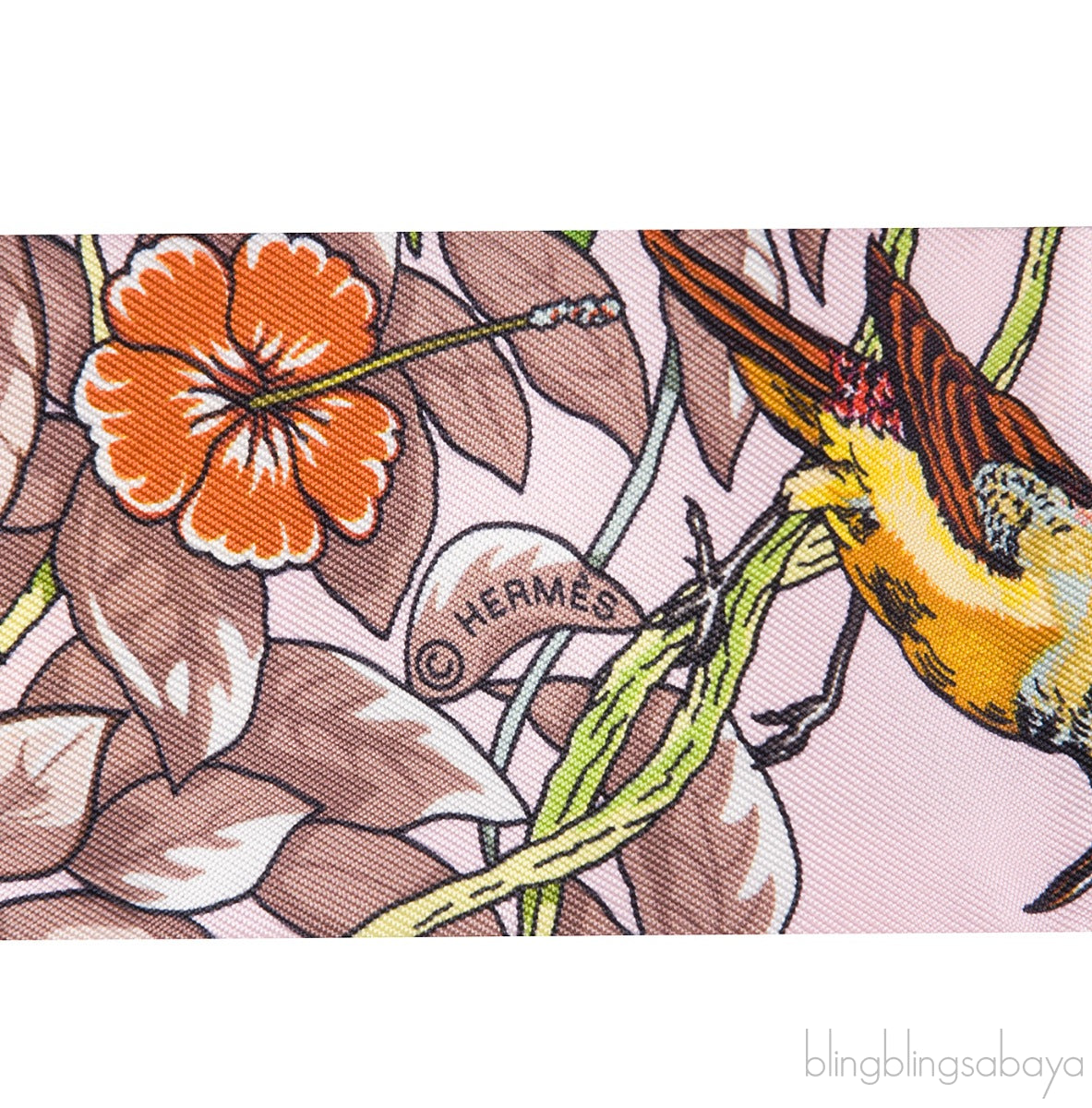 Jungle Love Love Light Pink Twilly