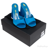 Attico Blue Luz Mule Sandals