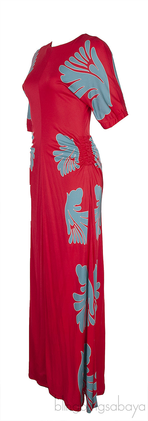 Angelica Viscose Red Dress