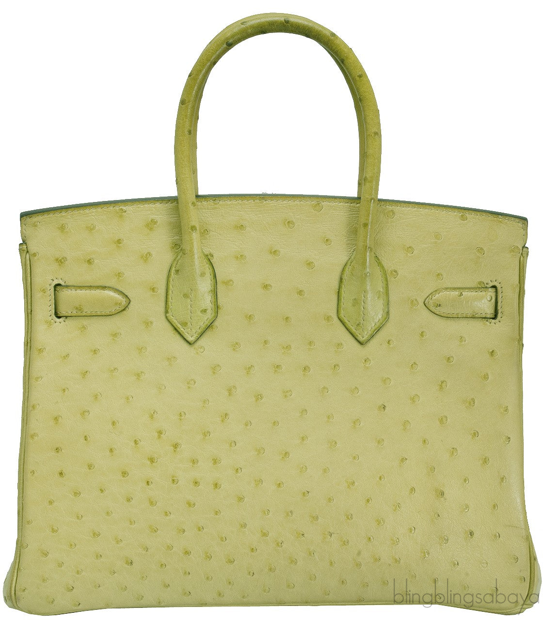 Birkin 30 Ostrich Vert Anis*
