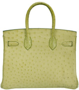 Birkin 30 Ostrich Vert Anis*