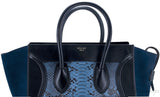 Mini Luggage Blue Python