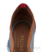 Multicolored PVC Peep Toe Heels