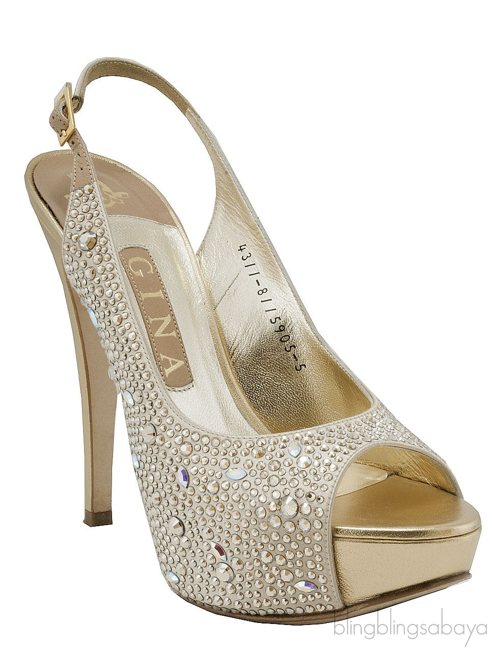 Asha Swarovski Slingback Pump
