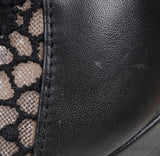 Black Mesh Pointed Toe Heels