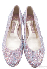 Gina Light Pink Crystal Ballet Shoes
