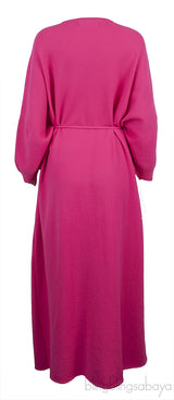 Extreme Cashmere  N°227 Ghost Belted Neon Cashmere-blend Maxi Dress